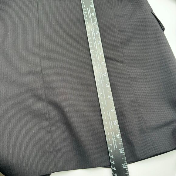 RALPH LAUREN Men's 40L 3 Button Blazer Suit Jacket Black Pinstriped 100% Wool - Picture 7 of 10